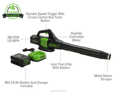 Greenworks tööriist 60v 25" iseliikuv muruniiduk 4-tk kombineeritud komplekt koos (2) 4,0ah aku ja kahe pordiga laadijaga 8H0T4V281