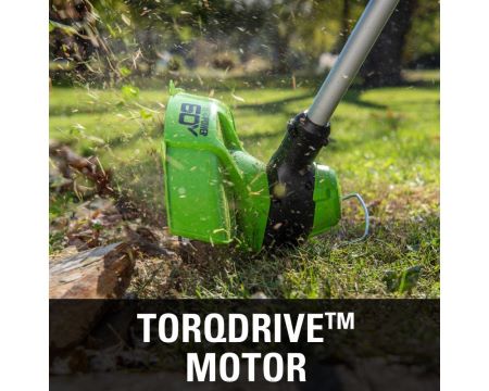 Greenworks tööriist 60 V 13-tolline juhtmeta akutrimmer ja 0,080 nööriga trimmerliini kombineeritud komplekt koos 2,0 ah aku ja laadijaga 8H0T4V337