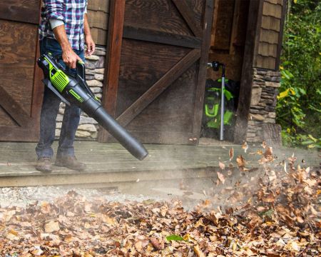 Greenworks tööriist 60v 3 tk juhtmeta aku kombineeritud komplekt nöörtrimmeri, puhuri ja hekilõikuriga 8H0T4V331