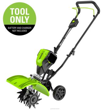 Greenworks tööriist 60v 8" juhtmeta akukultivaator / mullafrees (ainult tööriist) 8H0T4V206