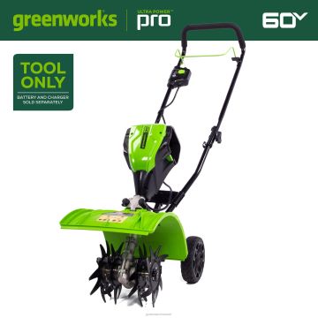 Greenworks tööriist 60v 8" juhtmeta akukultivaator / mullafrees (ainult tööriist) 8H0T4V206