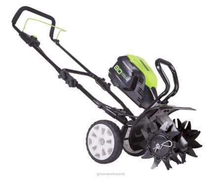 Greenworks tööriist 80v 10" juhtmeta akukultivaator / mullafrees (ainult tööriist) 8H0T4V209