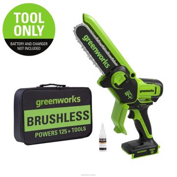 Greenworks tööriist 24v 6" juhtmeta aku harjadeta oksasaag (ainult tööriist) 8H0T4V159