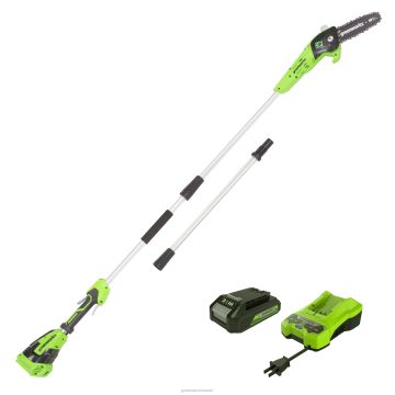 Greenworks tööriist 24v 8" juhtmeta akupostisaag 2,0 ah aku ja laadijaga 8H0T4V154