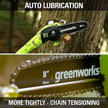 Greenworks tööriist 24v 8" juhtmeta akupostisaag 2,0 ah aku ja laadijaga 8H0T4V154