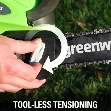 Greenworks tööriist 40v 12" aku kettsaag 2,0 ah aku ja laadijaga 8H0T4V146