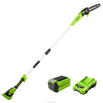 Greenworks tööriist 40v 8" juhtmeta akupostisaag 2,0 ah aku ja laadijaga 8H0T4V149 - Sulgemiseks klõpsake pilti