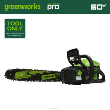 Greenworks tööriist 60 V 16" akuga kettsaag (ainult tööriist) 8H0T4V162