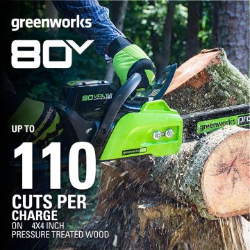 Greenworks tööriist Pro 80v aku 16" harjadeta kettsaag 2,0 ah akuga 8H0T4V134