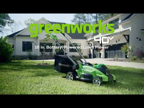 Greenworks tööriist 40V 16" juhtmeta aku muruniiduk 4,0ah aku ja laadijaga 8H0T4V35