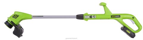 Greenworks tööriist 24 V 10-tolline juhtmeta akutrimmer 2,0 ah aku ja laadijaga 8H0T4V82