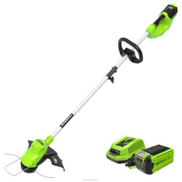 Greenworks tööriist 40 V 15-tolline juhtmeta akutrimmer 2,5 ah aku ja laadijaga 8H0T4V74