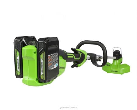 Greenworks tööriist 48v (2x24v) 15" juhtmeta akutrimmer koos (2) 2,0ah usb aku ja laadijaga 8H0T4V72