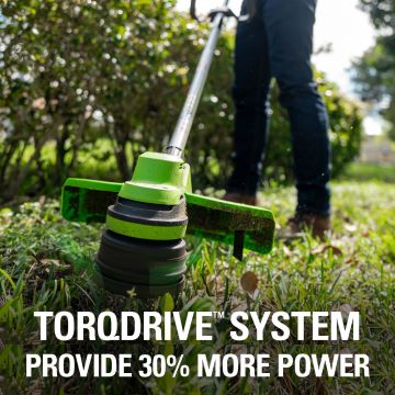 Greenworks tööriist 48v (2x24v) 15" juhtmeta akutrimmer koos (2) 4,0ah usb aku ja laadijaga 8H0T4V71