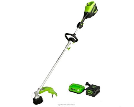 Greenworks tööriist 60 V 16-tolline juhtmeta akutrimmer (saab lisaseadmega) 4,0 ah aku ja laadijaga 8H0T4V64