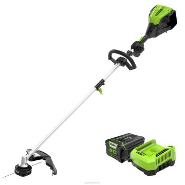 Greenworks tööriist 80 V 16-tolline juhtmeta akutrimmer (saab lisaseadmega) 2,0 ah aku ja laadijaga 8H0T4V60