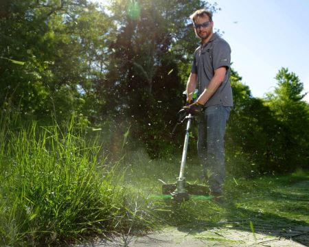 Greenworks tööriist 80 V 16-tolline juhtmeta akutrimmer (saab lisaseadmega) 2,0 ah aku ja laadijaga 8H0T4V60