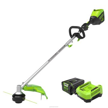 Greenworks tööriist 80 V 16-tolline juhtmeta akutrimmer (saab lisaseadmega) 2,5 ah aku ja laadijaga 8H0T4V59