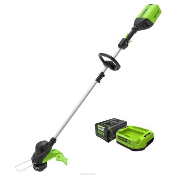 Greenworks tööriist 80v 13-tolline nöörtrimmer 2,0ah aku ja kiirlaadijaga 8H0T4V62