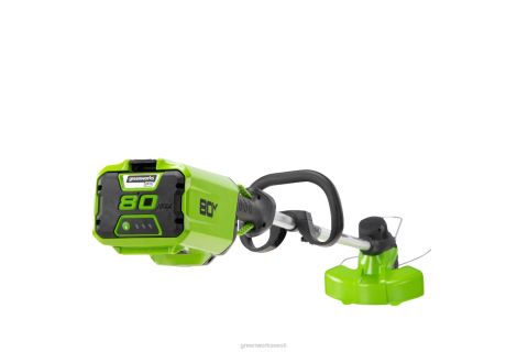 Greenworks tööriist 80v 13-tolline nöörtrimmer 2,0ah aku ja kiirlaadijaga 8H0T4V62