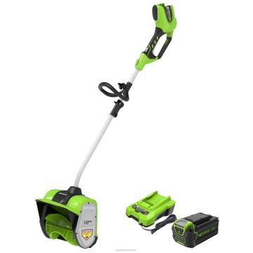 Greenworks tööriist 40 V 12" juhtmeta aku lumelabidas 4,0 ah aku ja laadijaga 8H0T4V257 - Sulgemiseks klõpsake pilti