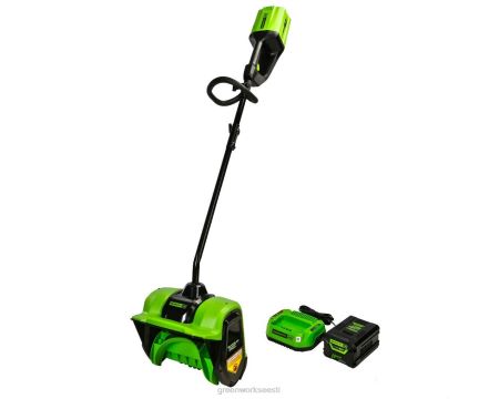 Greenworks tööriist 60v 12" juhtmeta aku lumelabidas 4,0 ah aku ja laadijaga 8H0T4V254