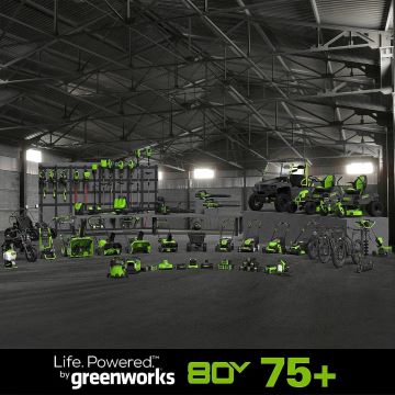 Greenworks tööriist 80v 12" juhtmeta aku lumelabidas 5,0ah aku ja laadijaga 8H0T4V269