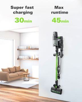 Greenworks tööriist 24 V juhtmeta roheline tolmuimeja 3-in-1 komplekt kahe (2) 4,0 ah aku ja laadimisalusega 8H0T4V355