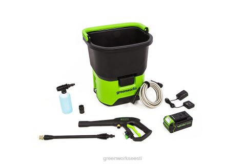 Greenworks tööriist 40v 800 psi 1,0 gpm külma vee ämbriga survepesur koos 4,0ah aku ja laadijaga 8H0T4V239