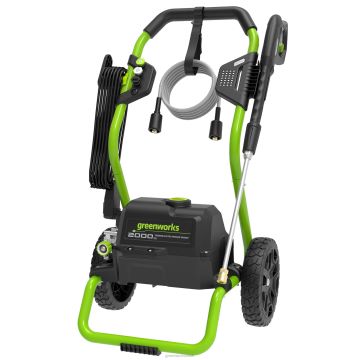 Greenworks tööriist 2000 psi 1,1 gpm külma veega elektriline survepesur (roheline raam) 8H0T4V229