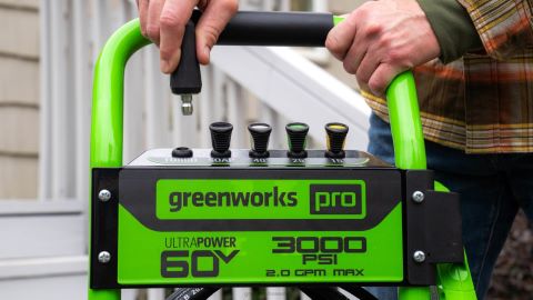 Greenworks tööriist 60v 3000-psi 2,0 gpm elektriline survepesur (2) 4,0ah aku ja kiirlaadijaga 8H0T4V219