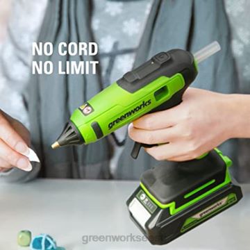 Greenworks tööriist 24V juhtmeta aku liimipüstol 2,0ah aku ja laadijaga 8H0T4V400