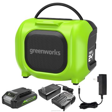 Greenworks tööriist 24 V juhtmeta aku mini-Bluetooth-kõlar koos 2.0ah aku ja laadijaga 8H0T4V390