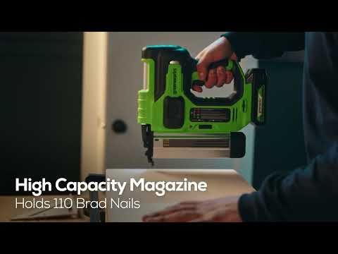 Greenworks tööriist 24v 18ga brad nailer 2,0ah aku ja laadijaga 8H0T4V422