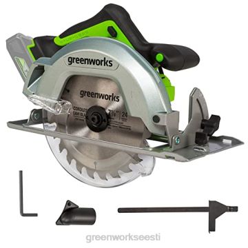 Greenworks tööriist 24v akutrell/keeraja ja löökkeeraja ning tsirk. sae ja 70 tk ir biti komplekt + 3 tk terade kombineeritud komplekt kahe (2) 2.0ah aku ja 4.0ah aku ja laadijaga 8H0T4V401