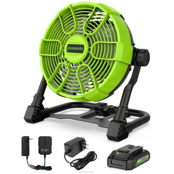 Greenworks tarvik 24V juhtmeta ventilaator 2,0ah usb-aku ja 0,5ah laadijaga 8H0T4V411