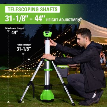 Greenworks tarvik 24 V juhtmeta aku 2-in-1 seisuvalgusti (ainult tööriist) 8H0T4V528