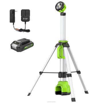 Greenworks tarvik 24 V juhtmeta aku 2-in-1 seisuvalgusti komplekt 2,0ah aku ja laadijaga 8H0T4V386